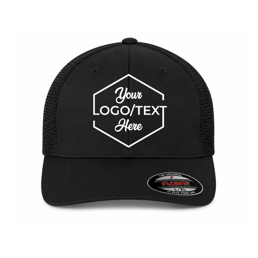 Flexfit 6511 Trucker Cap - Black