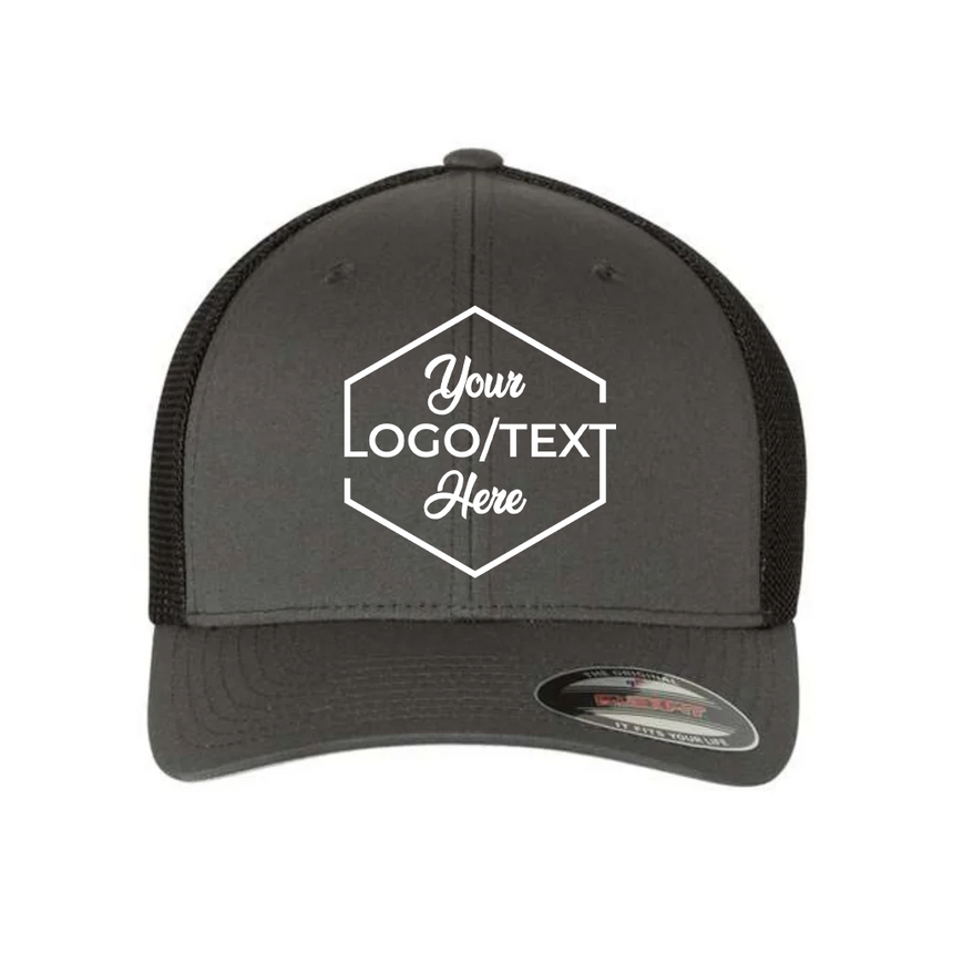 Flexfit 6511 Trucker Cap - Charcoal Black