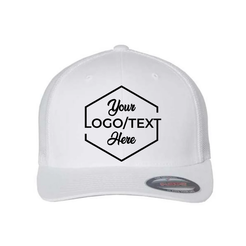 Flexfit 6511 Trucker Cap - White