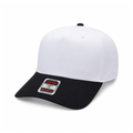 OTTO CAP® 5 Panel Mid Profile Baseball Cap - White/Black