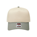 OTTO CAP® 5 Panel Mid Profile Baseball Cap - Natural/Sage Green