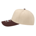 OTTO CAP® 5 Panel Mid Profile Baseball Cap - Khaki/Brown