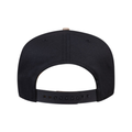 OTTO CAP® 5 Panel Mid Profile Baseball Cap - Black/Khaki