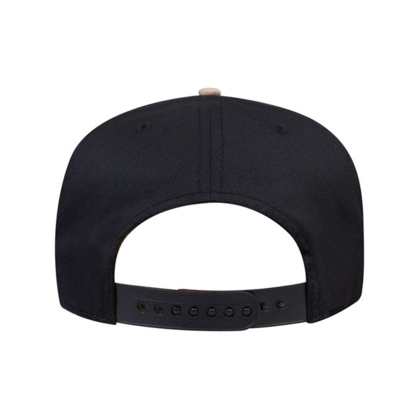 OTTO CAP® 5 Panel Mid Profile Baseball Cap - Black/Khaki