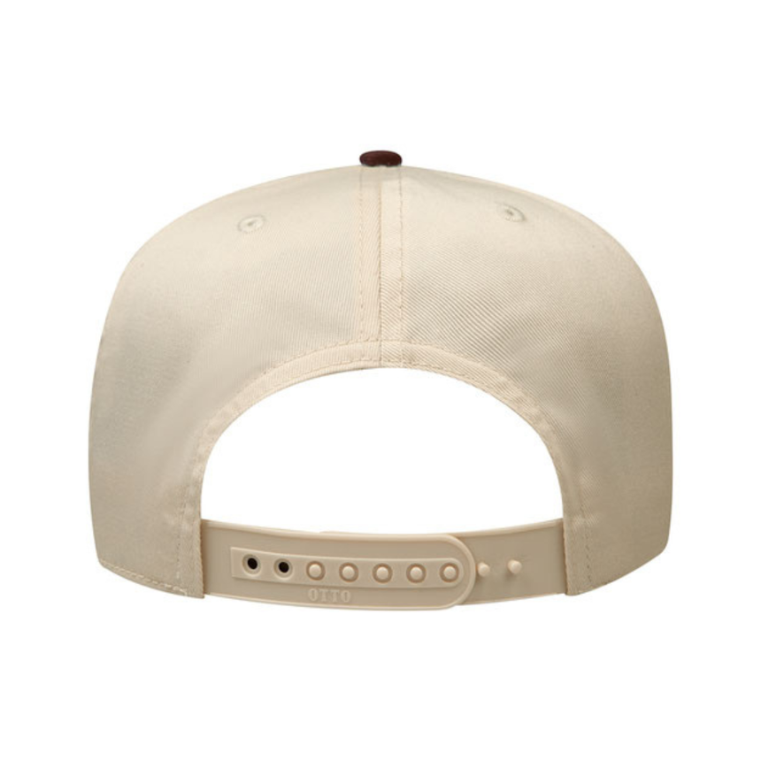 OTTO CAP® 5 Panel Mid Profile Baseball Cap - Khaki/Brown