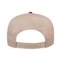 OTTO CAP® 5 Panel Mid Profile Baseball Cap - Khaki/Red