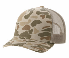 Harvest Duck Camo/Light Tan / OSFA / Embroidery
