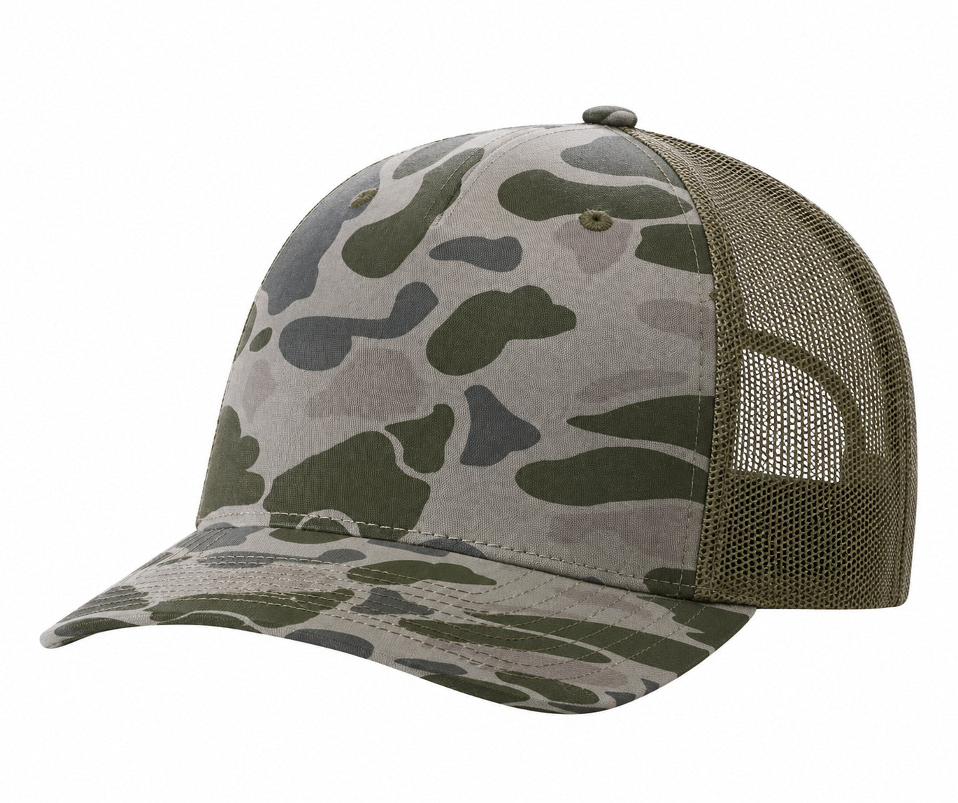 112-PFP - Trucker Snapback - Marsh Duck Camo/Loden