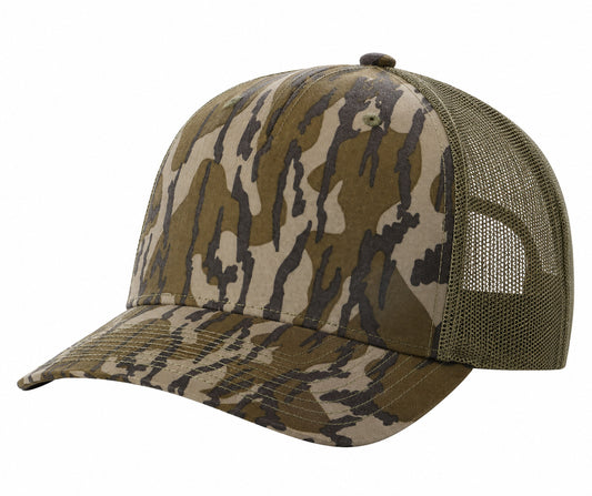 112-PFP - Trucker Snapback - Mossy Oak Bottomland/Loden