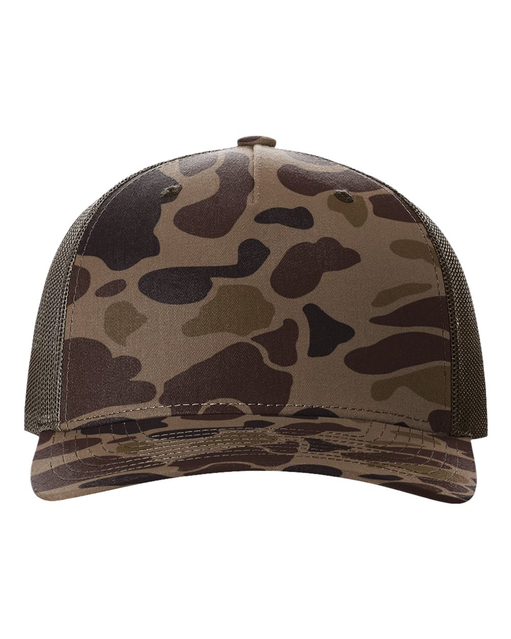 112-PFP - Trucker Snapback - Bark Duck Camo/Brown