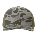 Richardson 112-PFP Trucker Snapback - Marsh Duck Camo/Loden