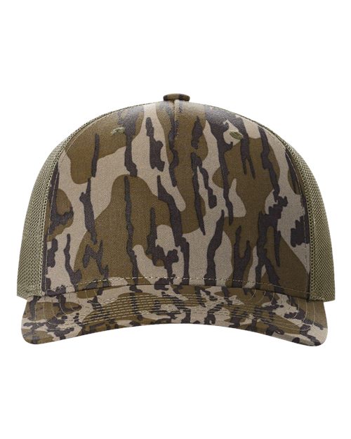 112-PFP - Trucker Snapback - Mossy Oak Bottomland/Loden