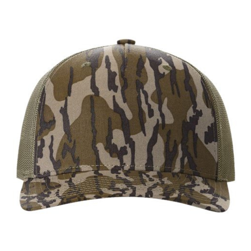 Richardson 112-PFP Trucker Snapback - Mossy Oak Bottomland/Loden