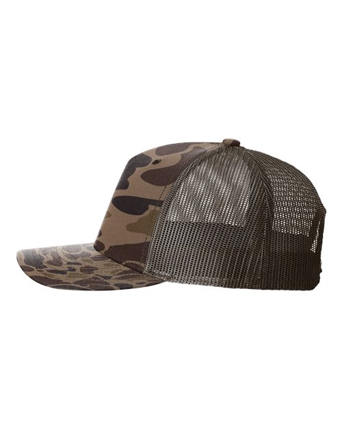 112-PFP - Trucker Snapback - Bark Duck Camo/Brown