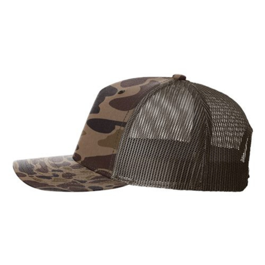 Richardson 112-PFP Trucker Snapback - Bark Duck Camo/Brown