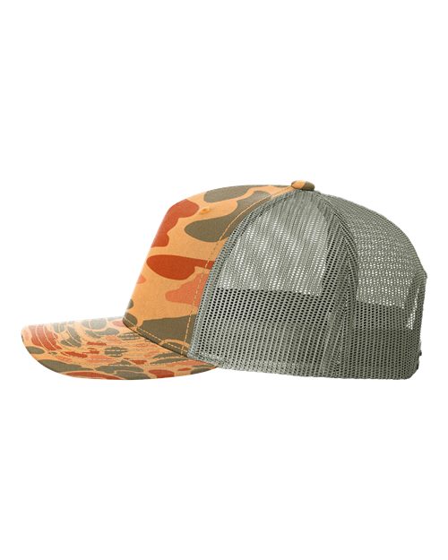 112-PFP - Trucker Snapback - Sienna Duck Camo/Loden