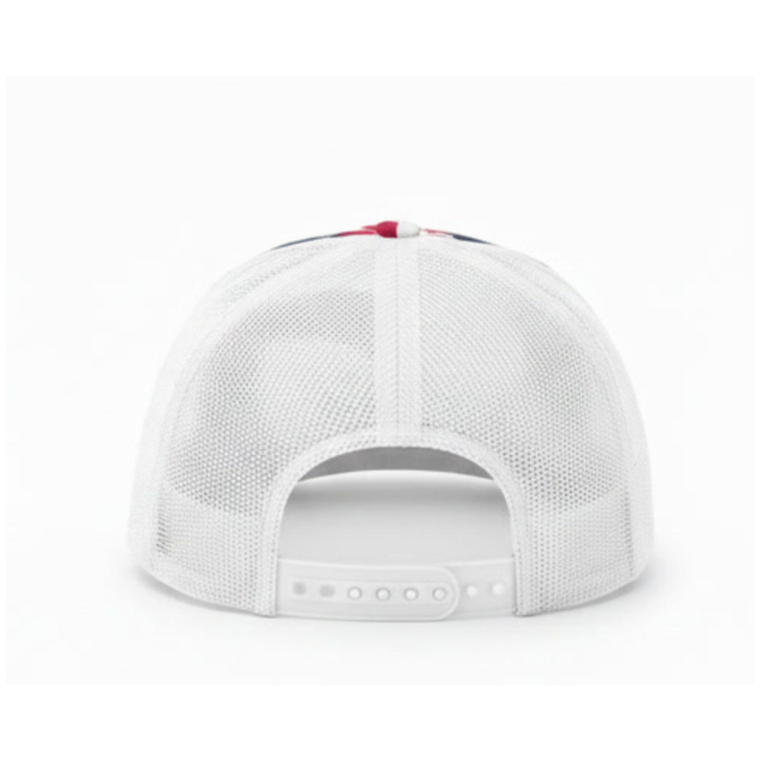 Richardson 112-PFP Trucker Snapback - Americana Duck Camo/White