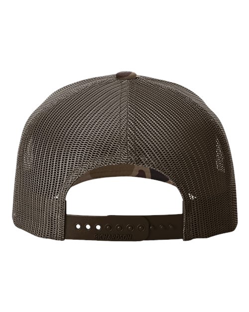 112-PFP - Trucker Snapback - Bark Duck Camo/Brown