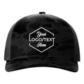 Richardson 112-PFP Trucker Snapback - Sable Duck Camo/Black