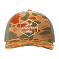 Richardson 112-PFP Trucker Snapback - Sienna Duck Camo/Loden