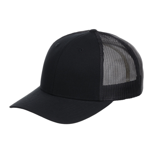 Richardson 112 Snapback Trucker Cap - Black