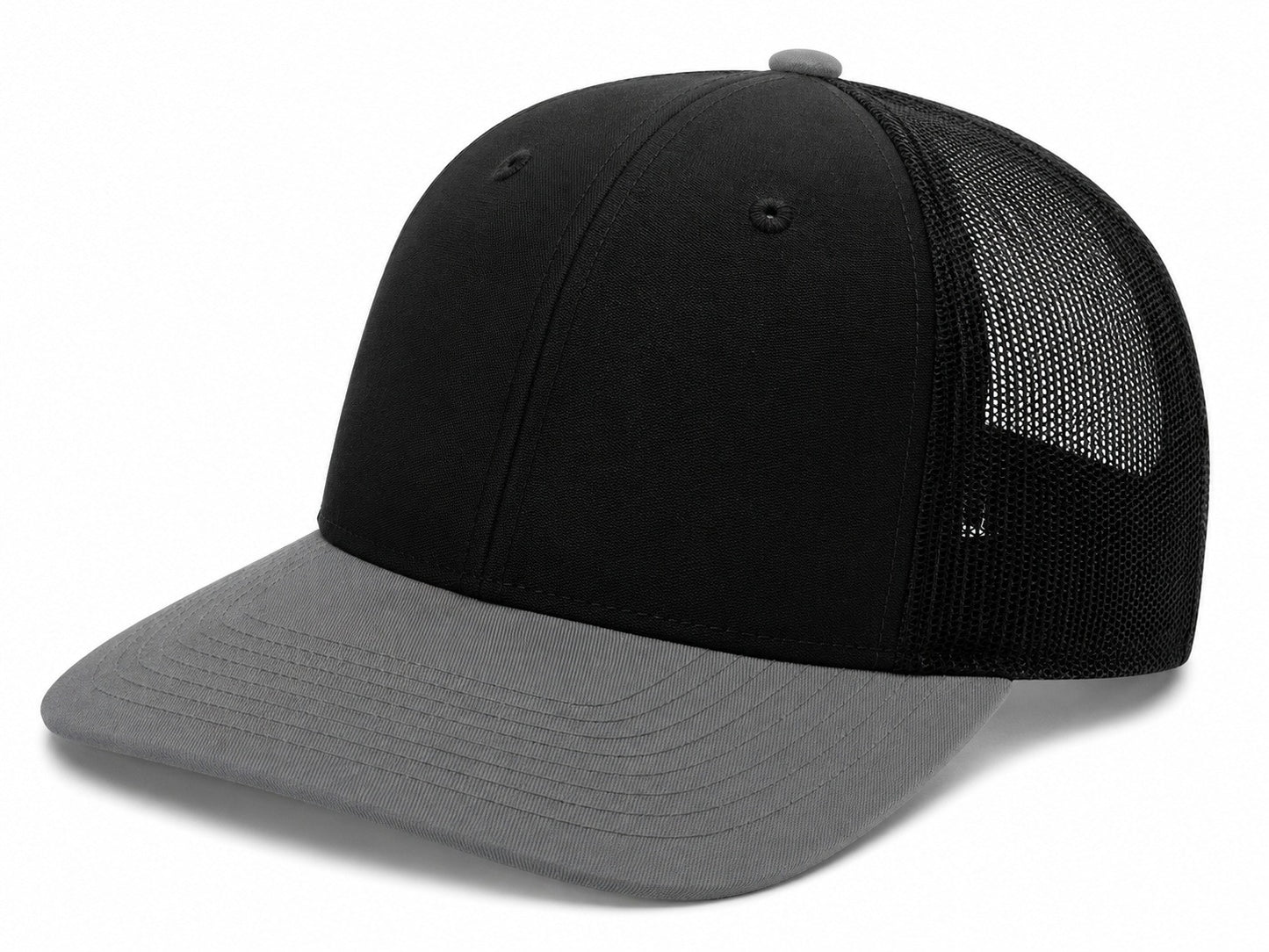 Snapback Trucker Cap - 112 - Black/Grey