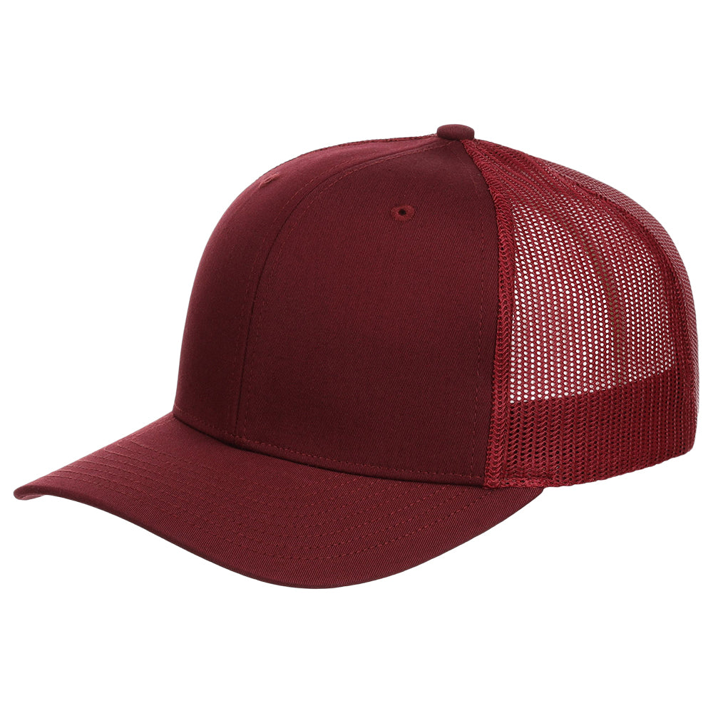 Snapback Trucker Cap - 112 - Cardinal Red
