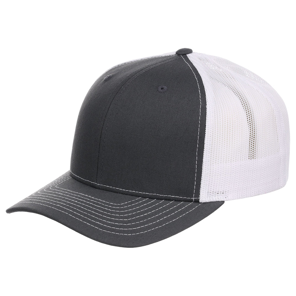Snapback Trucker Cap - 112 - Charcoal/White