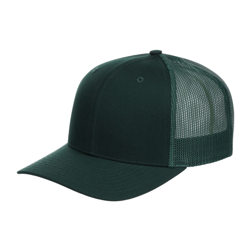 Richardson 112 Snapback Trucker Cap - Dark Green