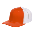 Richardson 112 Snapback Trucker Cap - Orange/White
