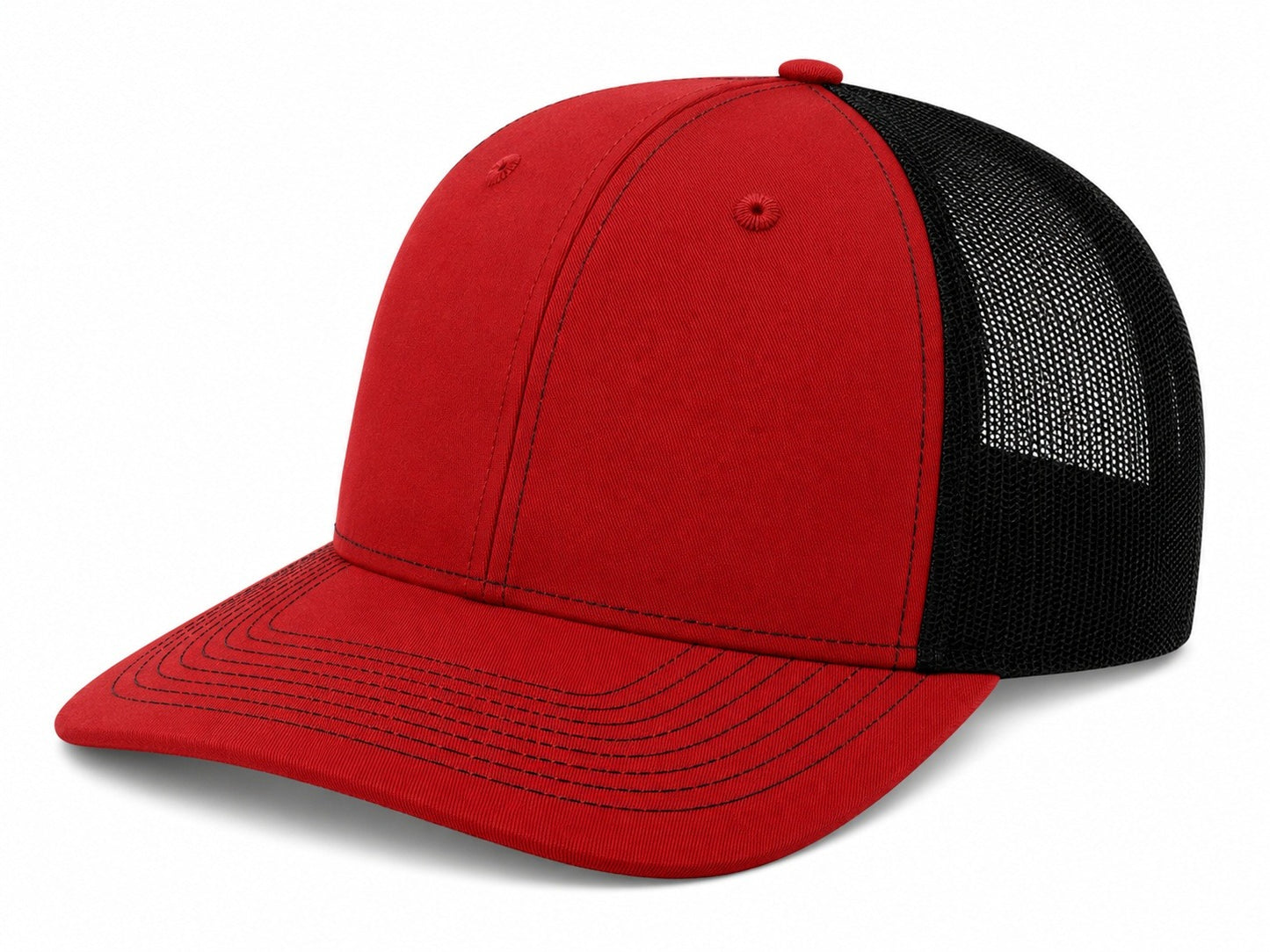Snapback Trucker Cap - 112 - Red/Black