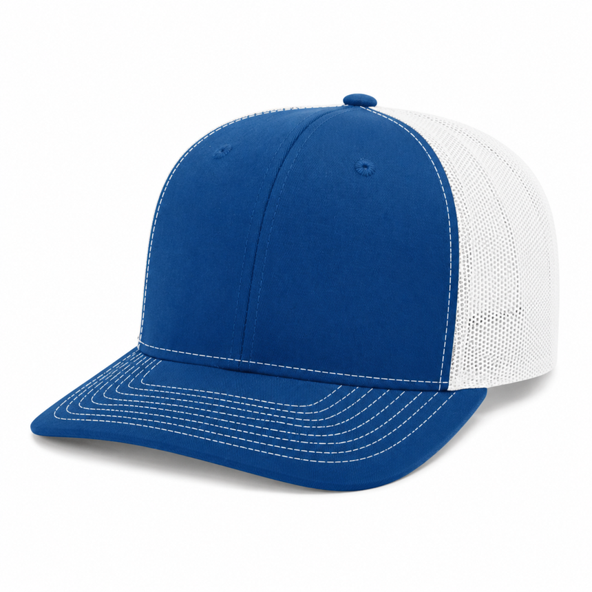 Richardson 112 Snapback Trucker Cap - Royal/White