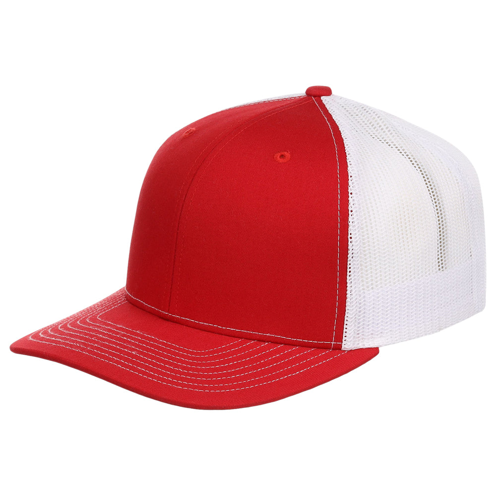 Snapback Trucker Cap - 112 - Red/White