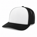 Richardson 112 Snapback Trucker Cap - White/Black