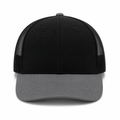 Richardson 112 Snapback Trucker Cap - Black Gray
