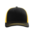 Richardson 112 Snapback Trucker Cap - Black/Gold