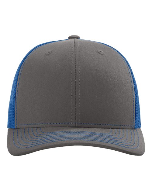Snapback Trucker Cap - 112 - Charcoal/Royal
