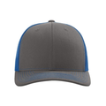 Richardson 112 Snapback Trucker Cap - Charcoal/Royal