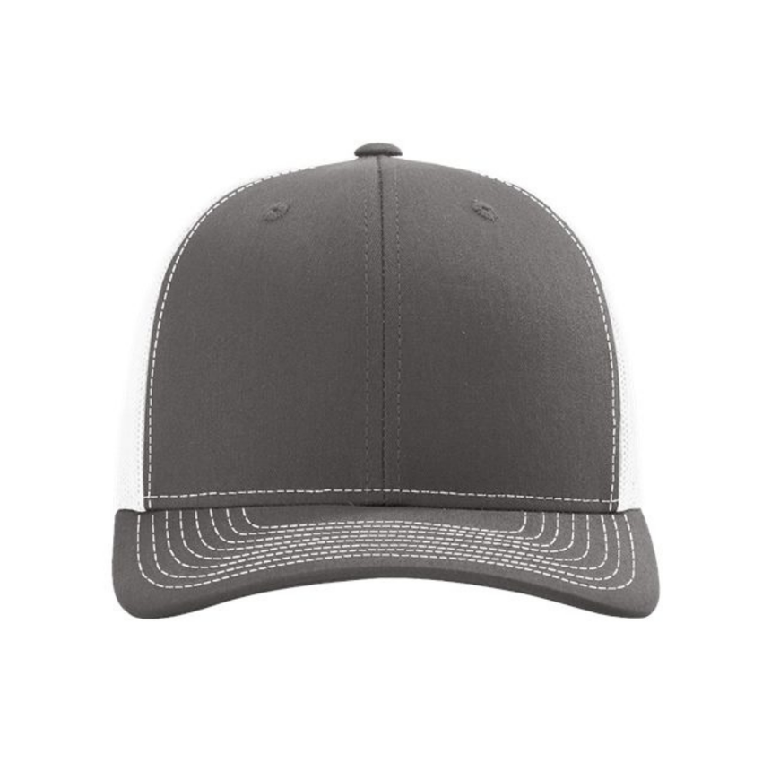 Richardson 112 Snapback Trucker Cap - Charcoal/White