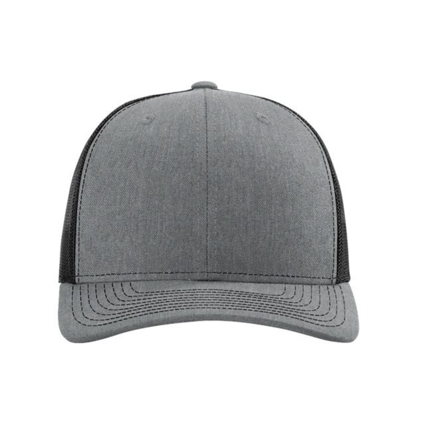 Richardson 112 Snapback Trucker Cap - Heather Gray / Black