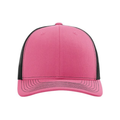 Richardson 112 Snapback Trucker Cap - Hot Pink/Black