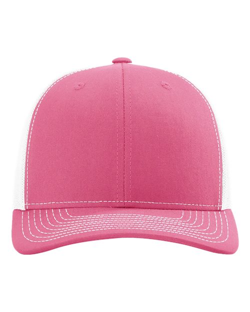 Snapback Trucker Cap - 112 - Hot Pink/White
