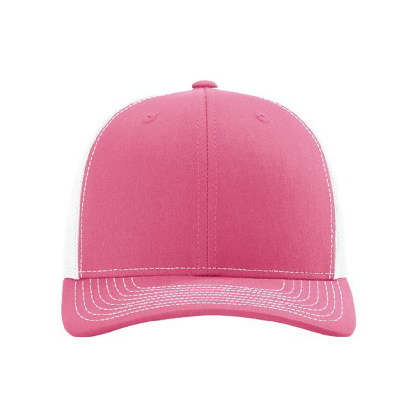 Richardson 112 Snapback Trucker Cap - Hot Pink/White