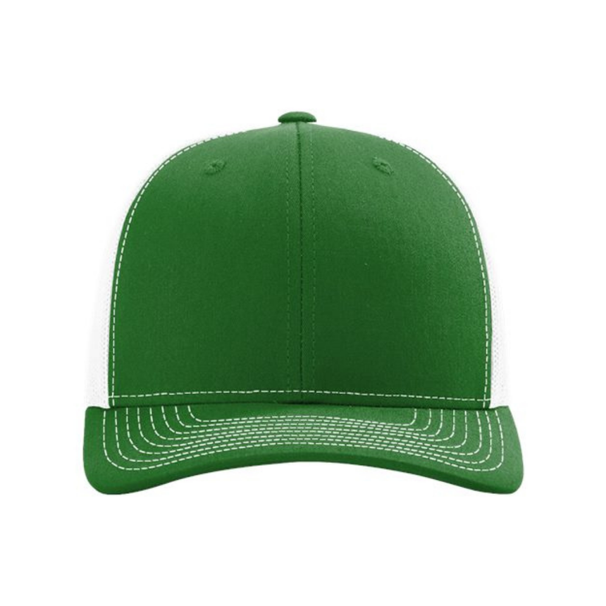 Richardson 112 Snapback Trucker Cap - Kelly Green/White