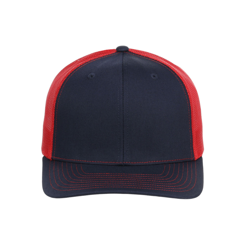 Richardson 112 Snapback Trucker Cap - Navy/Red