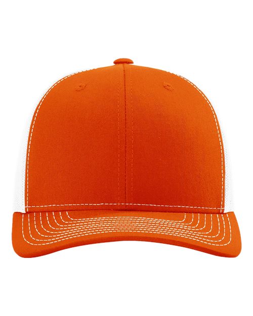 Snapback Trucker Cap - 112 - Orange/White