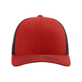 Richardson 112 Snapback Trucker Cap - Red/Black