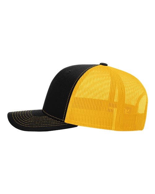 Snapback Trucker Cap - 112 - Black/Gold