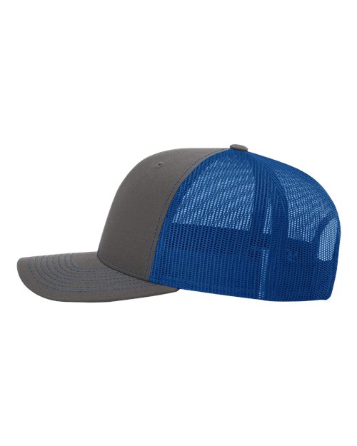 Snapback Trucker Cap - 112 - Charcoal/Royal