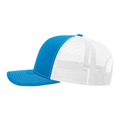 Richardson 112 Snapback Trucker Cap - Cyan/White